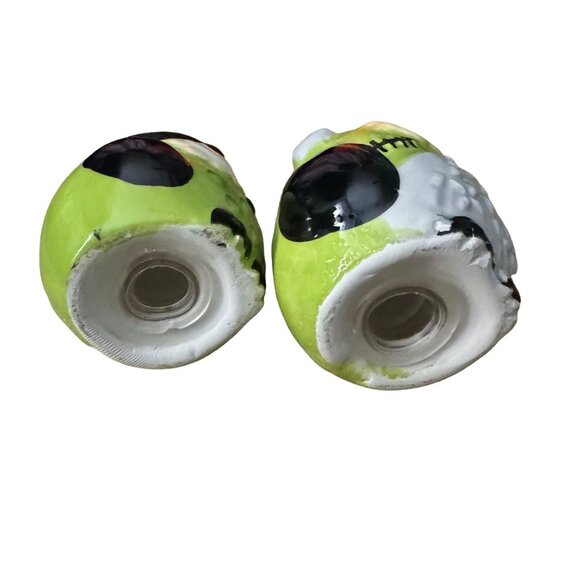 Salt and Pepper‎ Shakers Green Black Owl Pilgrim Thanksgiving Decor - Picture 5 of 5